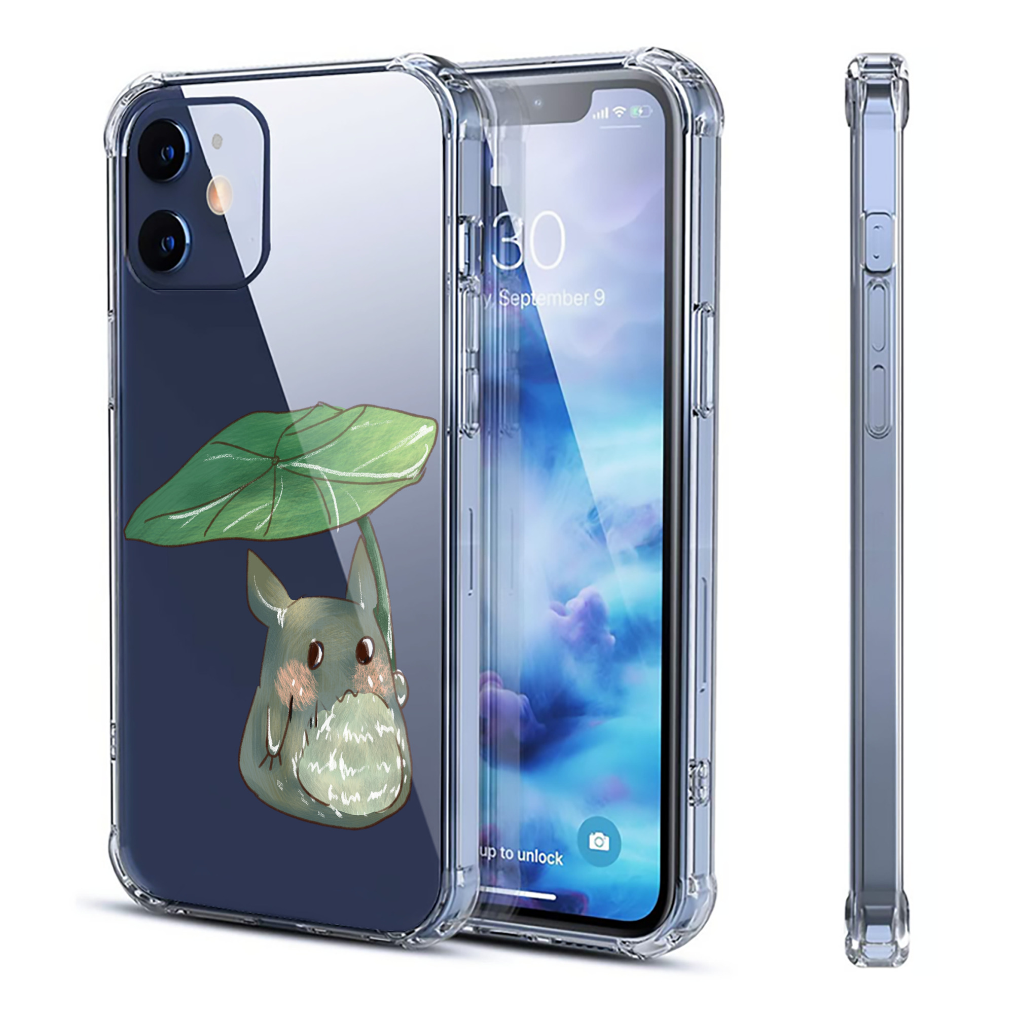 （画像用） となりのトトロ 草壁メイ 草壁サツキ My Neighbor Totoro Satsuki Kusakabe Mei Kusakabe 【iPhone 12シリーズ対応】透明スマホケース（クリアソフトケース）